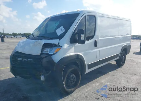 2024 Ram Promaster 1500 Low Roof 136 Wb W/Pass Seat from USA, damaged, VIN 3C6LRVAG3RE112573